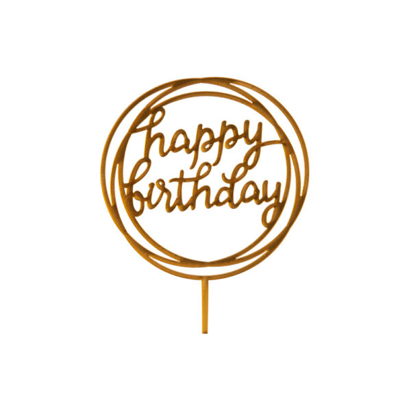 Topper  "Happy Birthday"